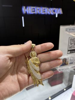 14 K Gold San Judas Pendant 