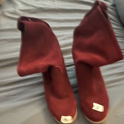 Short Red Boots