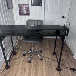 Two Drawer Desk And Office Chair