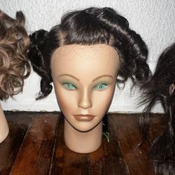 5 Mannequin Heads For Hair Practice 