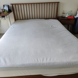 Mid-century Walnut Queen Bed Frame