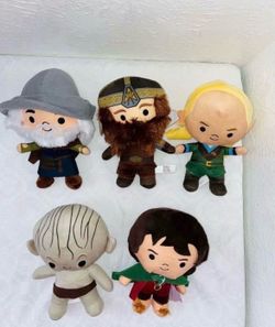 Lord of The Rings 7” Plush Figures Lot of 5