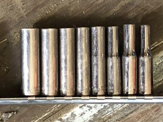Craftsman 1/4 drive deep 6 point SAE sockets