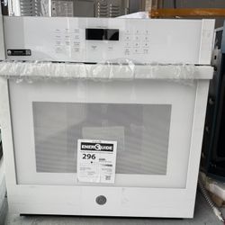 GE 27in. Smart White Single Electric Wall Oven Self-Cleaning i