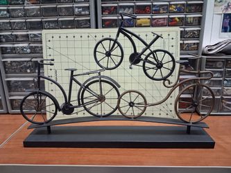 Metal bicycle art