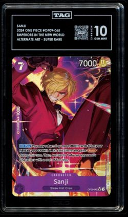 SANJI 2024 ONE PIECE #OP09-065 EMPERORS IN THE NEW WORLD ALTERNATE ART - SUPER RARE