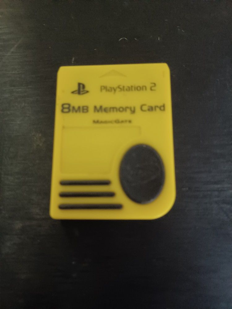 PS2 MEMORY CARD YELLOW $20 FINAL PRICE