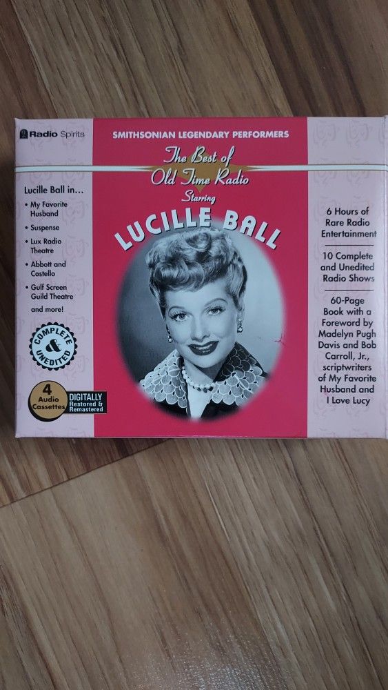 Best of Lucille Ball Old Time Radio Spirits Audio Tapes 6 Hour Unused Unedited