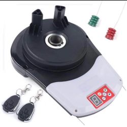 Gate Opener Motor with 2 Remote Controls, Electric Rolling Door Opener, 110V, 55 Decibels, Automatic