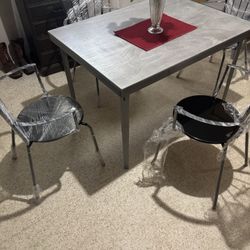 New Table With 4 New Chairs