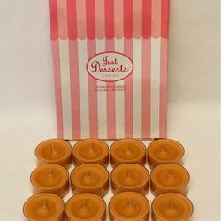 Partylite Just Desserts Apple Strudel tealight candles box of 12 retired scent