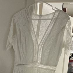 Size Large white lace dress 