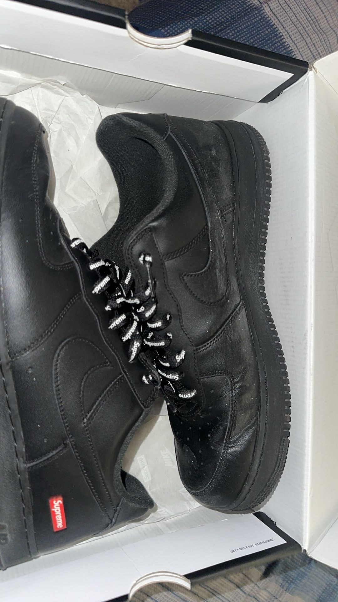 Black Supreme AF1s