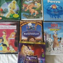 COLLECTION OF 7 DISNEY DVDS MOVIES
