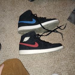 Jordan 1 Mid Multi Color Swoosh 