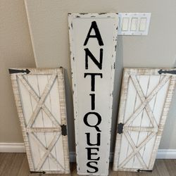 Farmhouse Rustic Wall Sign Signs Decorations Decor 