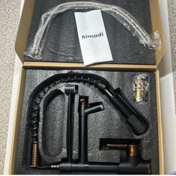 Matte Black Kitchen Faucet AIMADI,Commercial Kitchen Faucets Led