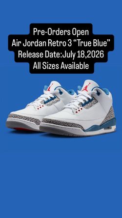 Air Jordan Retro 3 True Blue