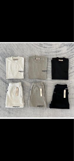 ESSENTIALS Clothing - T-Shirts, Shorts, Hoodies, Sweatpants. *Pricing in Description*
