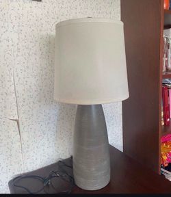 Gray Ceramic Table Lamp