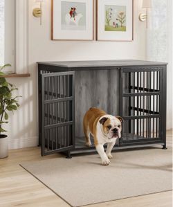 26 inch Dog Crate Furniture Large Breed Dog Crate Dog Kennels for Inside Wooden Dog Crates End Table Heavy Duty Indoor Combination Cage