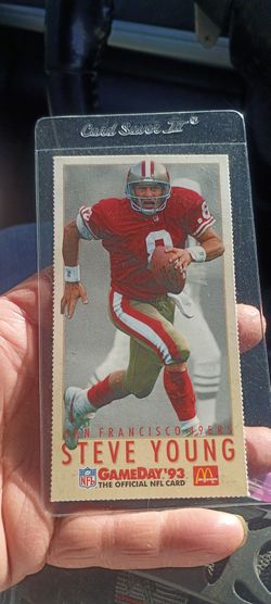 1993 Gameday NFL Steve Young collectible card McD17