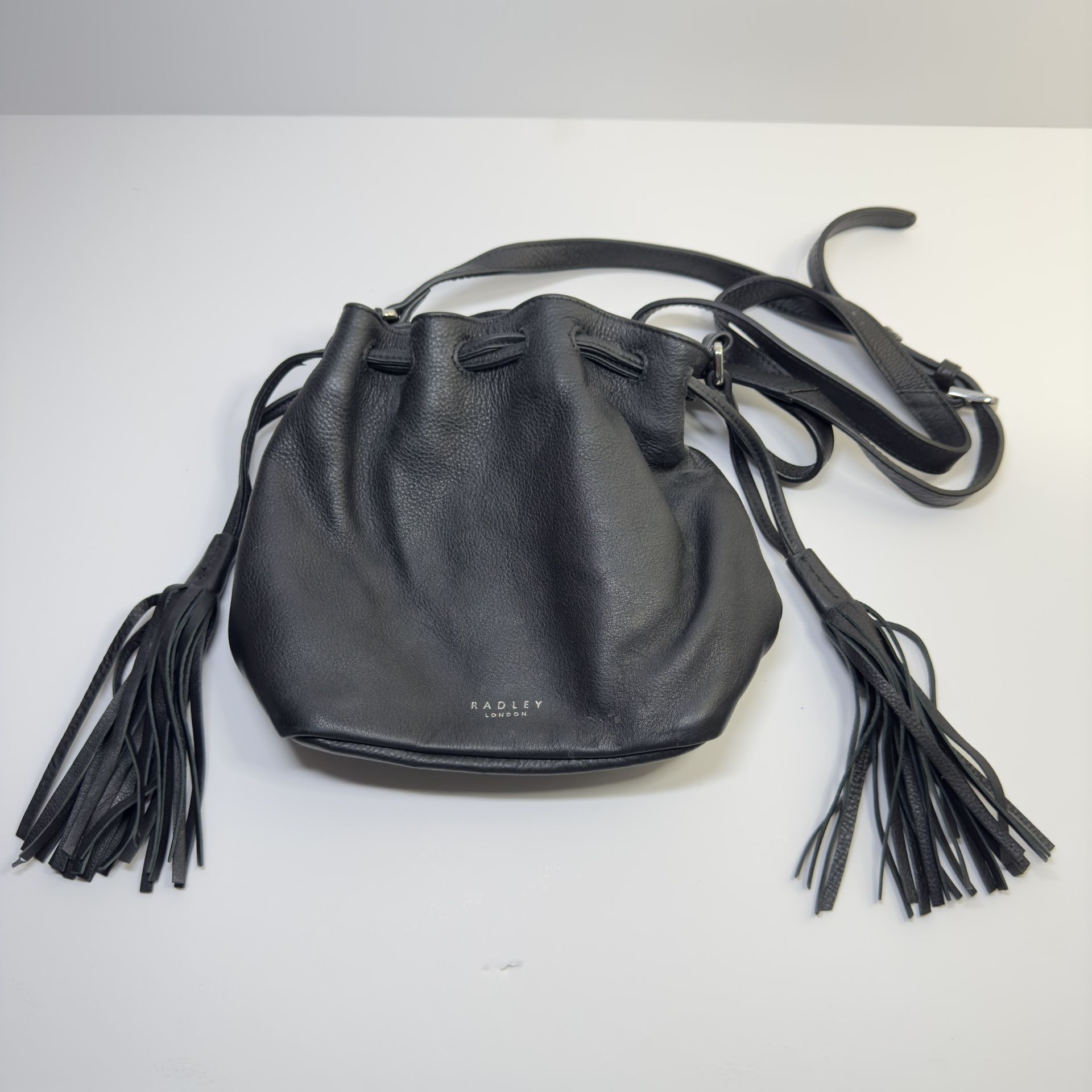 Radley London Black Leather Bucket Bag