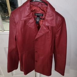 Marrone Dialogue Leather Jacket 