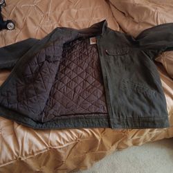 Brand New Levi's Men XL Olive Green Corduroy Jacket $70