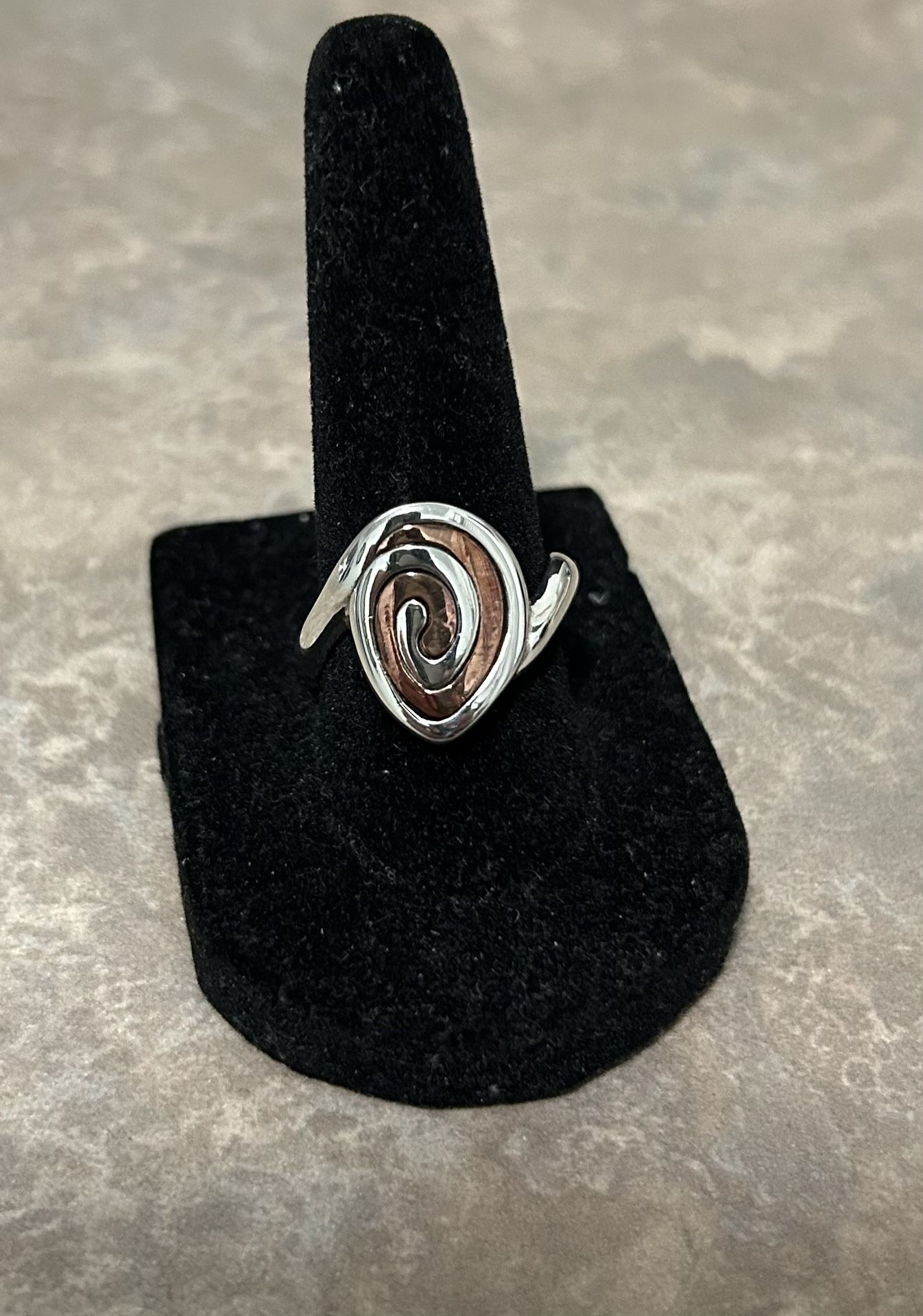 925 Sterling Silver And Copper Ring