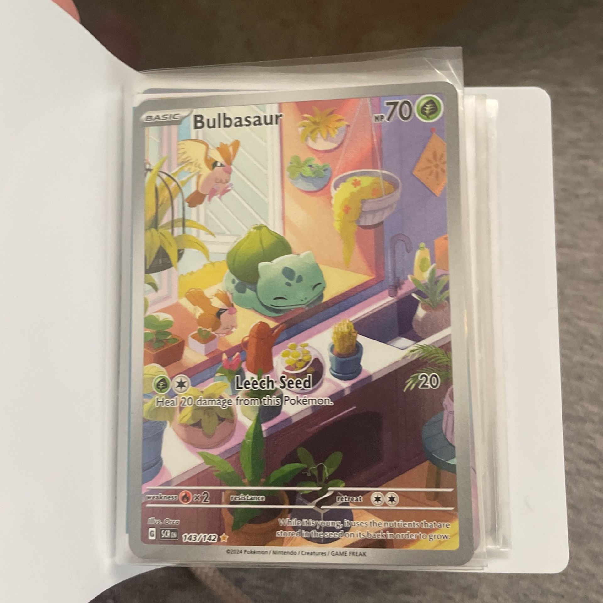 Pokemon Card Bulbasar Full Art