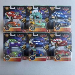 Disney Pixar Cars Light Up Set of 6