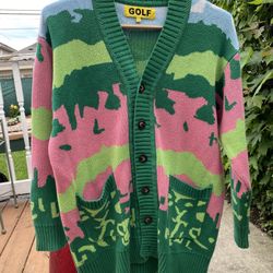 Rare Tyler The Creator Golf Wang Cardigan Size Small