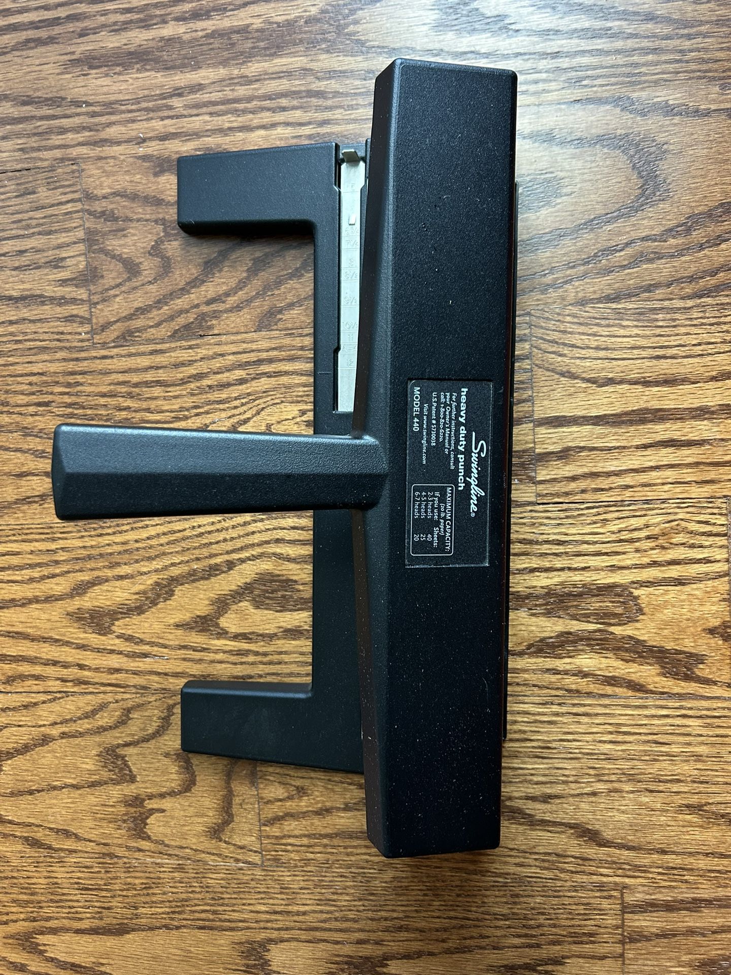 Swingline Model 440 Heavy Duty Adjustable Industrial Three Whole Punch