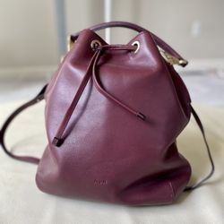 Aritzia Burgundy Bucket Bag