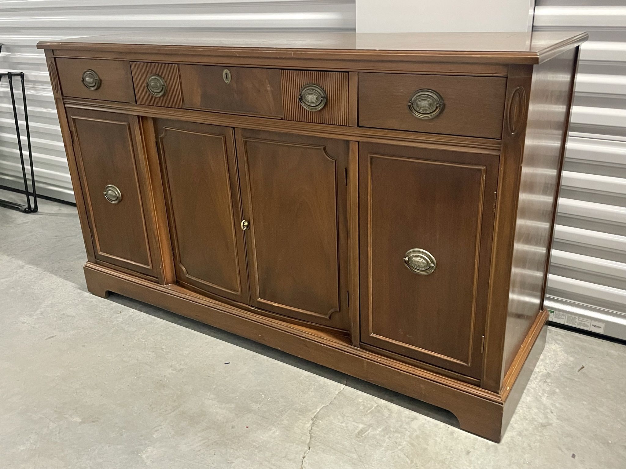 Mid century solid wood buffet
