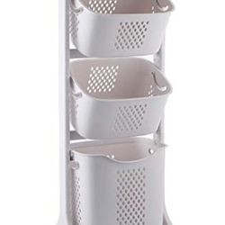 Laundry Basket Bathroom Multi-layer Clothes Storage Basket Household, Simple Kitchen Shelf Fruit Stand