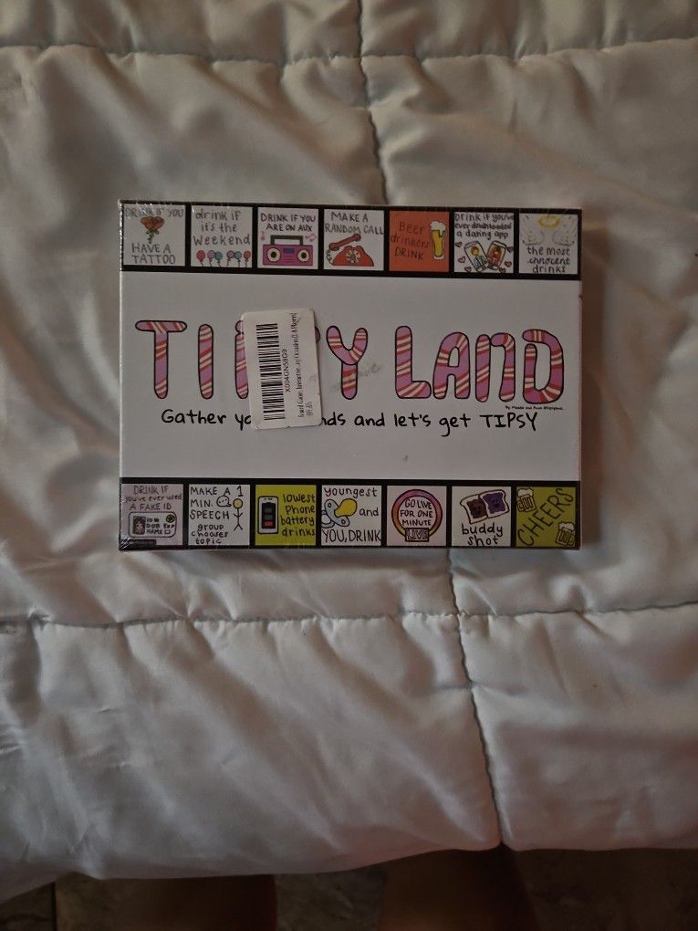 Drinking game tipsy, land brand new unbox, never opened