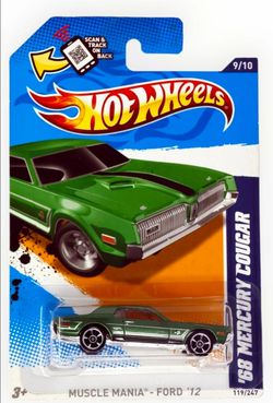 2012 Hot Wheels '68 Mercury Cougar Muscle mania
