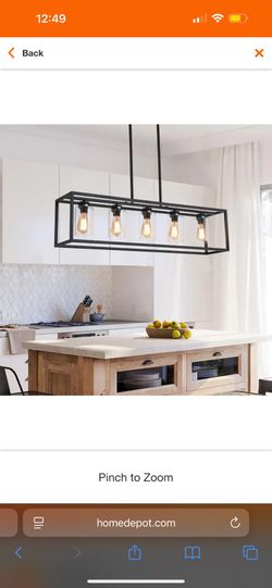 Black Unique Chandelier 7 Lights 