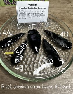 Black Obsidian Crystals 