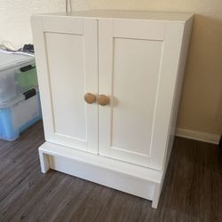IKEA SMÅSTAD / UPPFÖRA Kids Cabinet, white with frame/with 1 shelf, 23 5/8x25 5/8x29 7/8 "