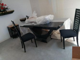 New Dining Room Table with chairs