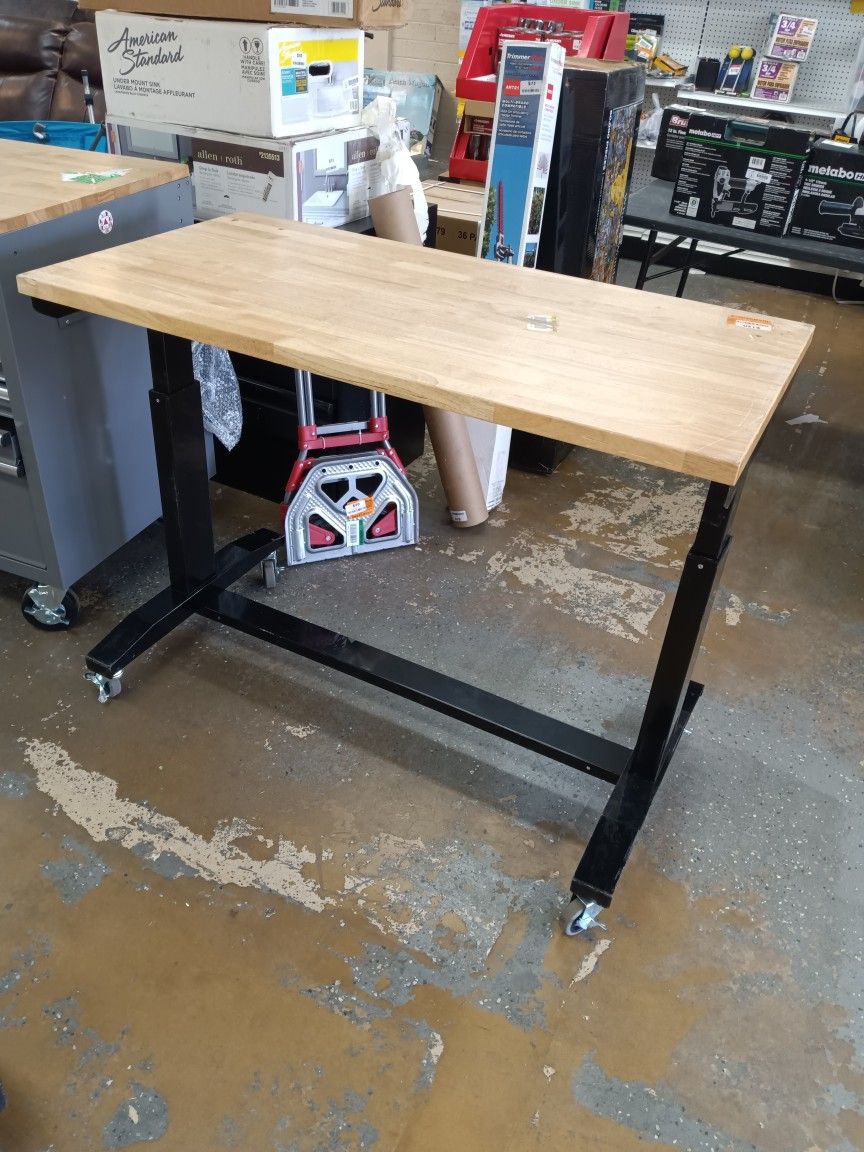 Husky 46 in. Adjustable Height Work Table