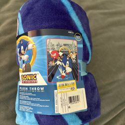Kids Sonic The Hedgehog Throw -NWT