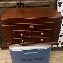 Wooden Jewelry Chest 