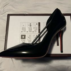 Red Bottom Black Heels (size 7.5) 