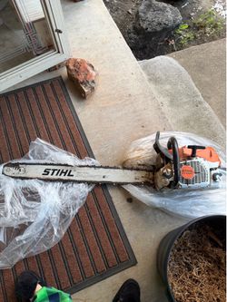 4/28 CHAINSAW, STIHL, M5462C, Rollomatic ES, Made in Germany; cross streets are Arapaho & Waterview