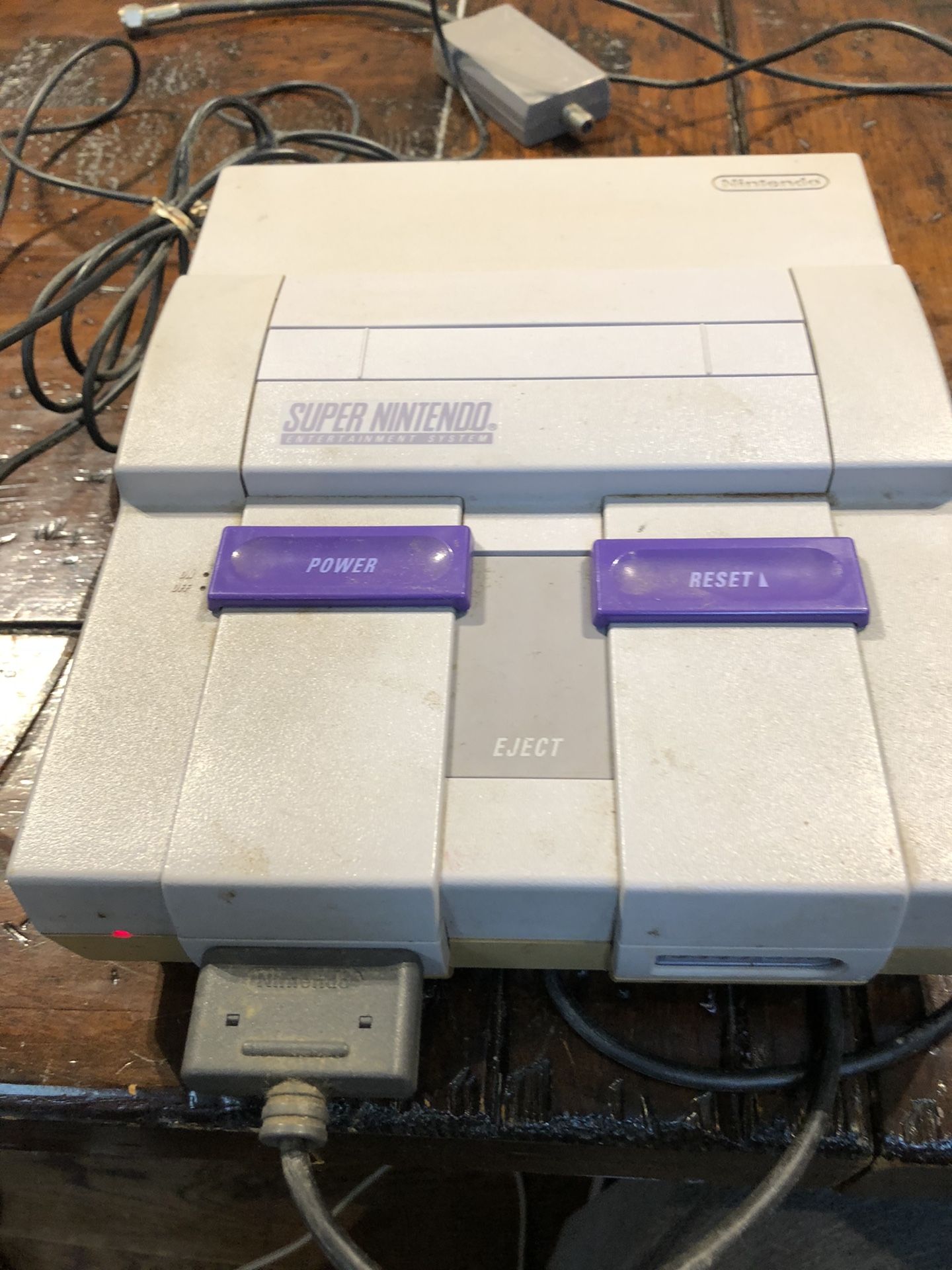 Super Nintendo with remote and games