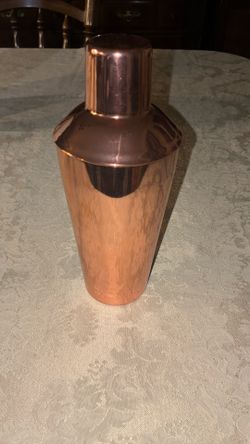 Copper Tone Cocktail Shaker 